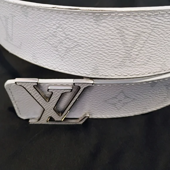 Louis Vuitton White Monogram Belt with Silver Accent - Picture 3 of 7